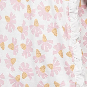 Kimono Ruffle Footie - Pink Madison