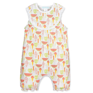 Yoke Romper - Summer Treats - 100% Pima Cotton SAMPLES
