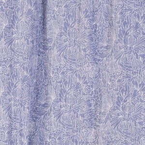 Angel-Sleeve Romper - Sylvia Floral on Periwinkle 100% Pima Cotton