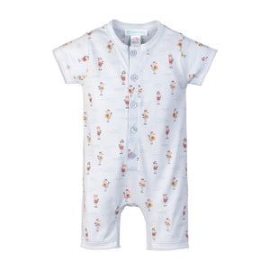 Henley Romper - Beach Buddies 100% Pima Cotton