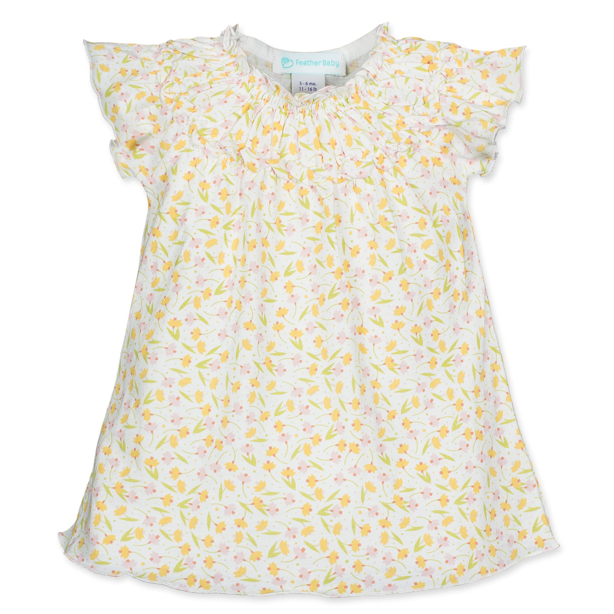 Ruched Tunic - Bonnie Floral 100% Pima Cotton