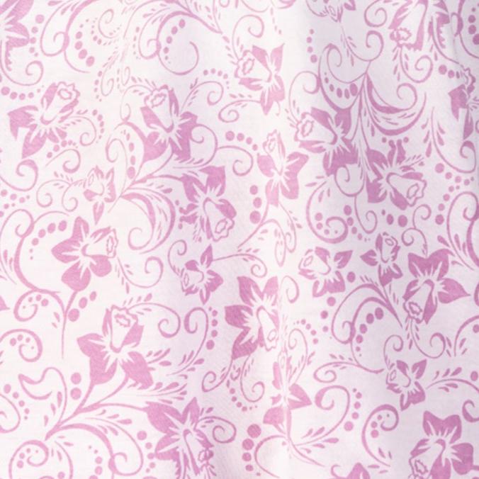 Zipper Footie with Ruffle - Pink Daffodil on White