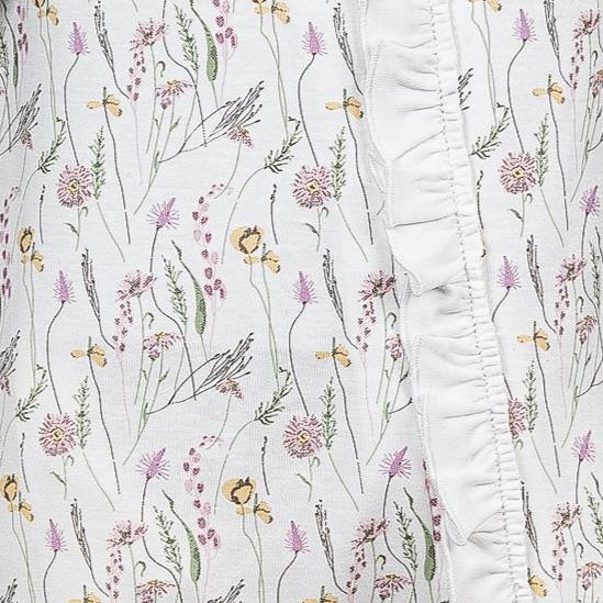 Zipper Footie - Lyla on White