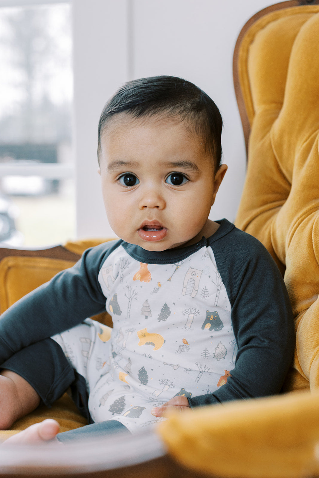 Sailor-Sleeve Romper - Drowsy Bears
