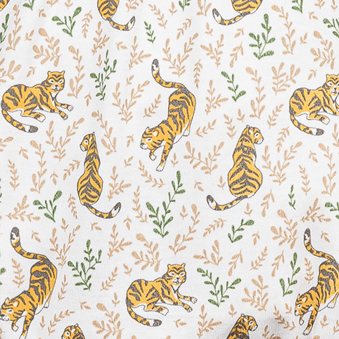 2-Tone Romper - Tigers in Repose