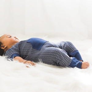 [Free_Shipping]-[Pima_Cotton]-Long Rompers-[Baby_Gift]-[Shower_Gift]-[Designer]-Feather Baby