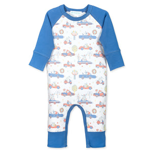[Free_Shipping]-[Pima_Cotton]-Long Rompers-[Baby_Gift]-[Shower_Gift]-[Designer]-Feather Baby