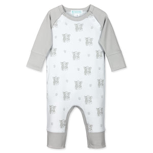 [Free_Shipping]-[Pima_Cotton]-Long Rompers-[Baby_Gift]-[Shower_Gift]-[Designer]-Feather Baby