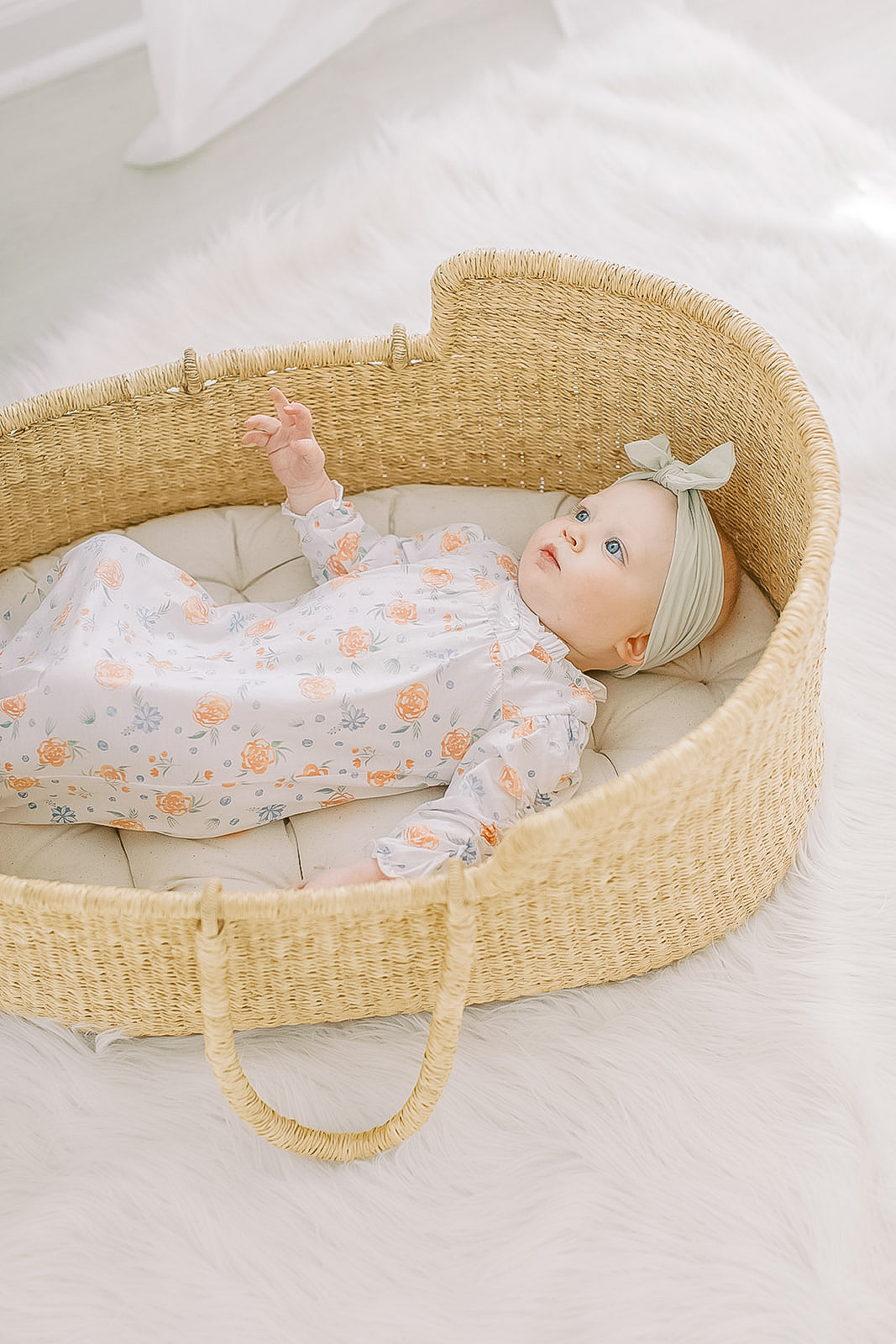 [Free_Shipping]-[Pima_Cotton]-Gowns-[Baby_Gift]-[Shower_Gift]-[Designer]-Feather Baby