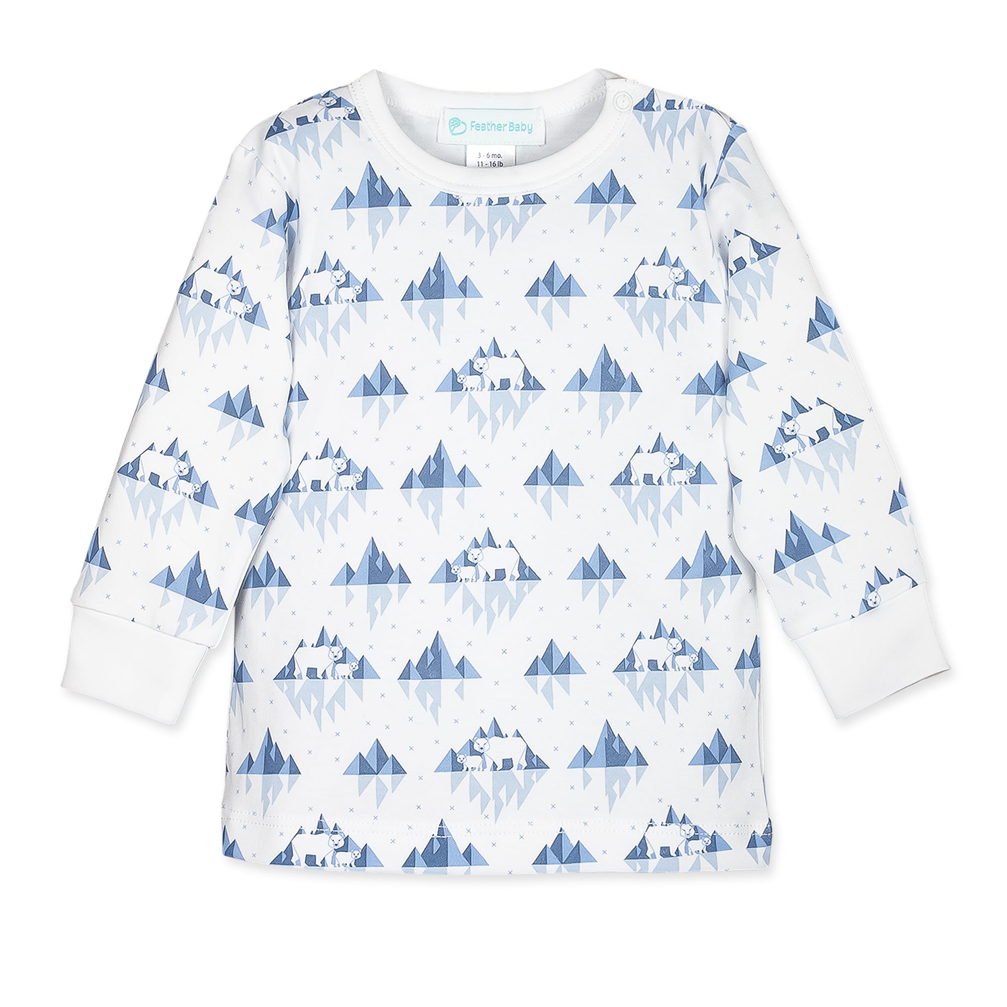 [Free_Shipping]-[Pima_Cotton]-2-Piece Sets-[Baby_Gift]-[Shower_Gift]-[Designer]-Feather Baby