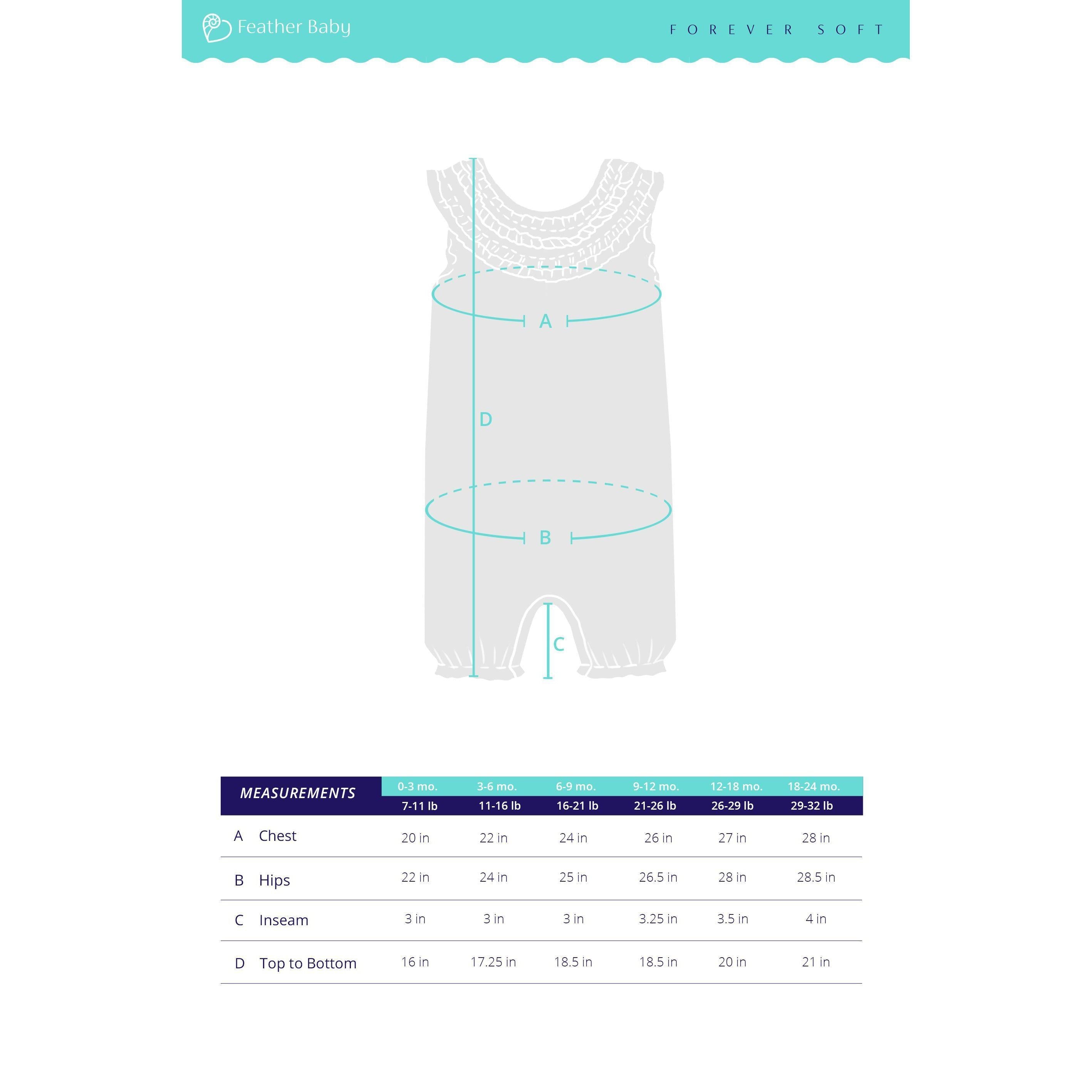 [Free_Shipping]-[Pima_Cotton]-Short Rompers-[Baby_Gift]-[Shower_Gift]-[Designer]-Feather Baby