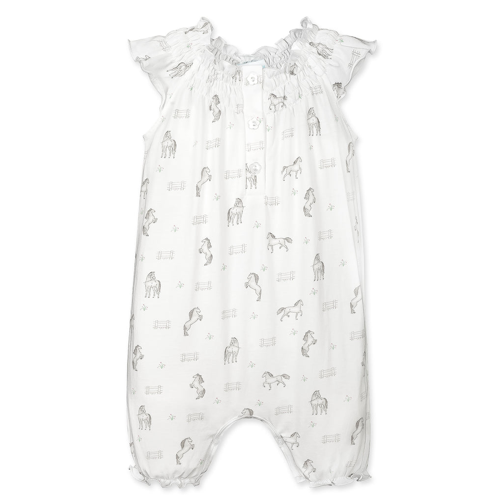 [Free_Shipping]-[Pima_Cotton]-Short Rompers-[Baby_Gift]-[Shower_Gift]-[Designer]-Feather Baby