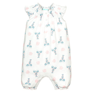 [Free_Shipping]-[Pima_Cotton]-Short Rompers-[Baby_Gift]-[Shower_Gift]-[Designer]-Feather Baby