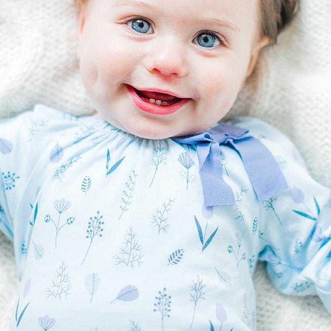 [Free_Shipping]-[Pima_Cotton]-Long Rompers-[Baby_Gift]-[Shower_Gift]-[Designer]-Feather Baby