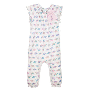 [Free_Shipping]-[Pima_Cotton]-Long Rompers-[Baby_Gift]-[Shower_Gift]-[Designer]-Feather Baby