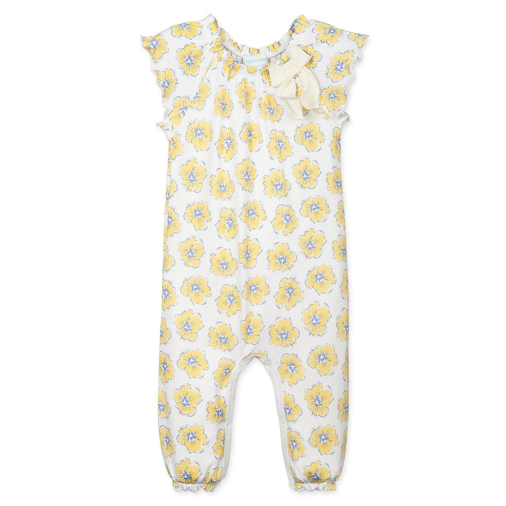 [Free_Shipping]-[Pima_Cotton]-Long Rompers-[Baby_Gift]-[Shower_Gift]-[Designer]-Feather Baby