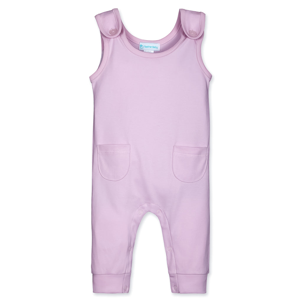 [Free_Shipping]-[Pima_Cotton]-Long Rompers-[Baby_Gift]-[Shower_Gift]-[Designer]-Feather Baby