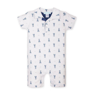 [Free_Shipping]-[Pima_Cotton]-Short Rompers-[Baby_Gift]-[Shower_Gift]-[Designer]-Feather Baby