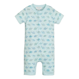 [Free_Shipping]-[Pima_Cotton]-Short Rompers-[Baby_Gift]-[Shower_Gift]-[Designer]-Feather Baby