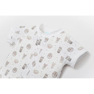 [Free_Shipping]-[Pima_Cotton]-Short Rompers-[Baby_Gift]-[Shower_Gift]-[Designer]-Feather Baby