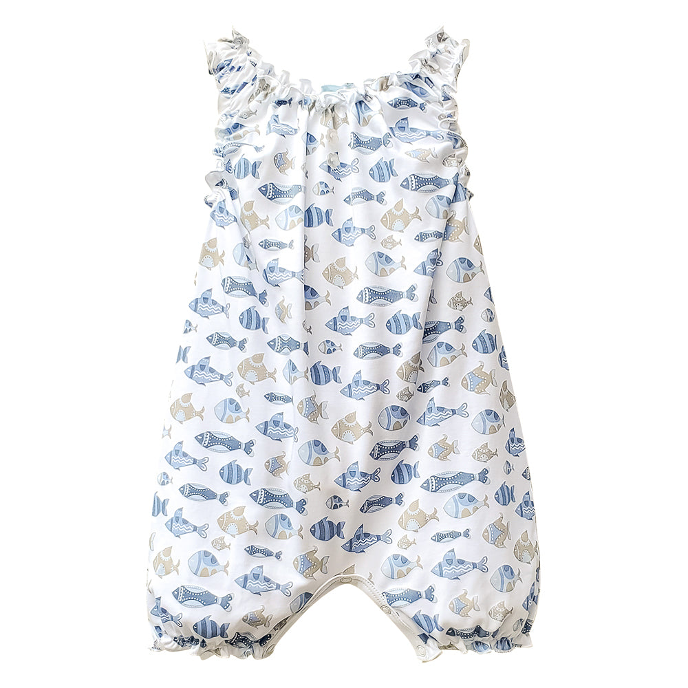 [Free_Shipping]-[Pima_Cotton]-Short Rompers-[Baby_Gift]-[Shower_Gift]-[Designer]-Feather Baby