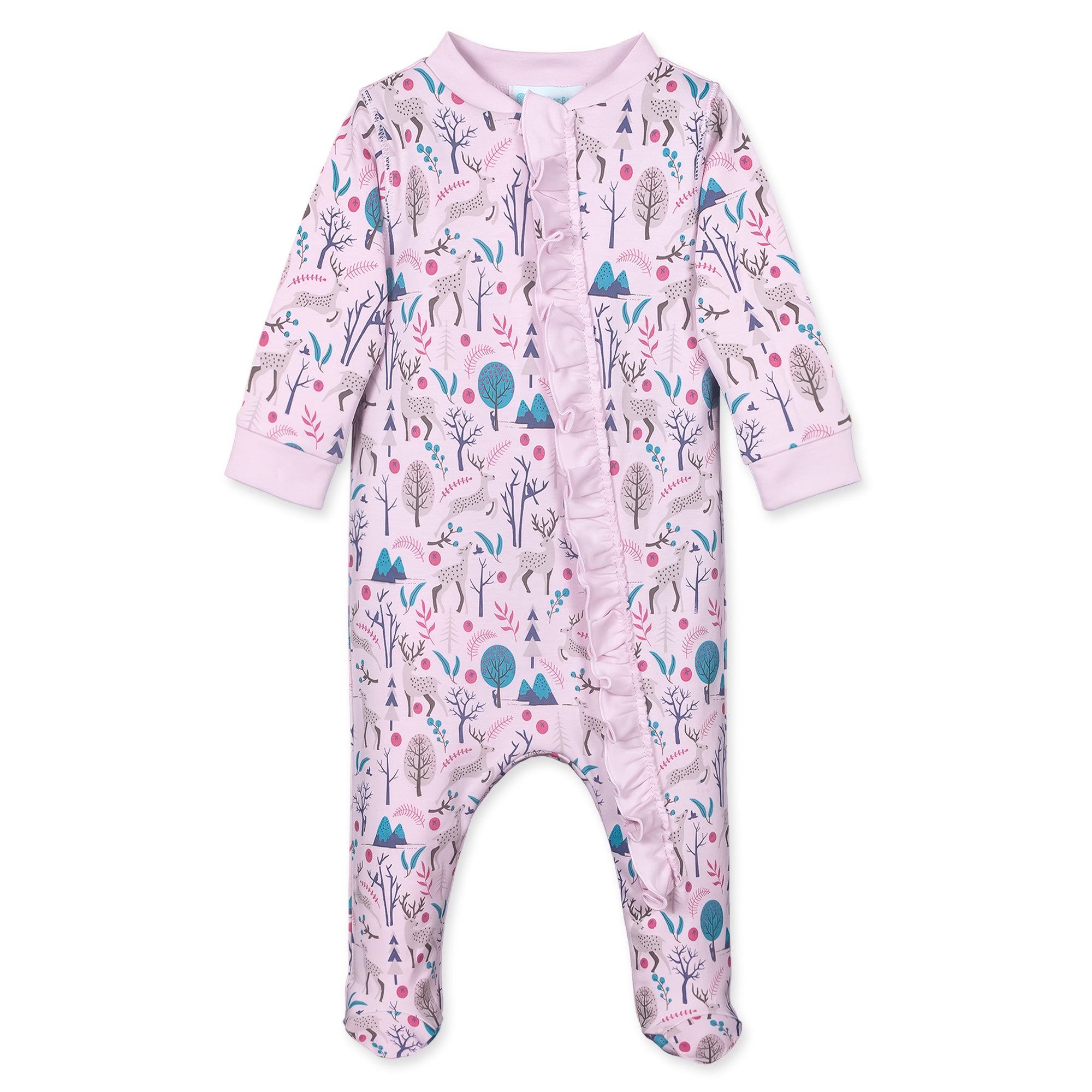 [Free_Shipping]-[Pima_Cotton]-Footies-[Baby_Gift]-[Shower_Gift]-[Designer]-Feather Baby