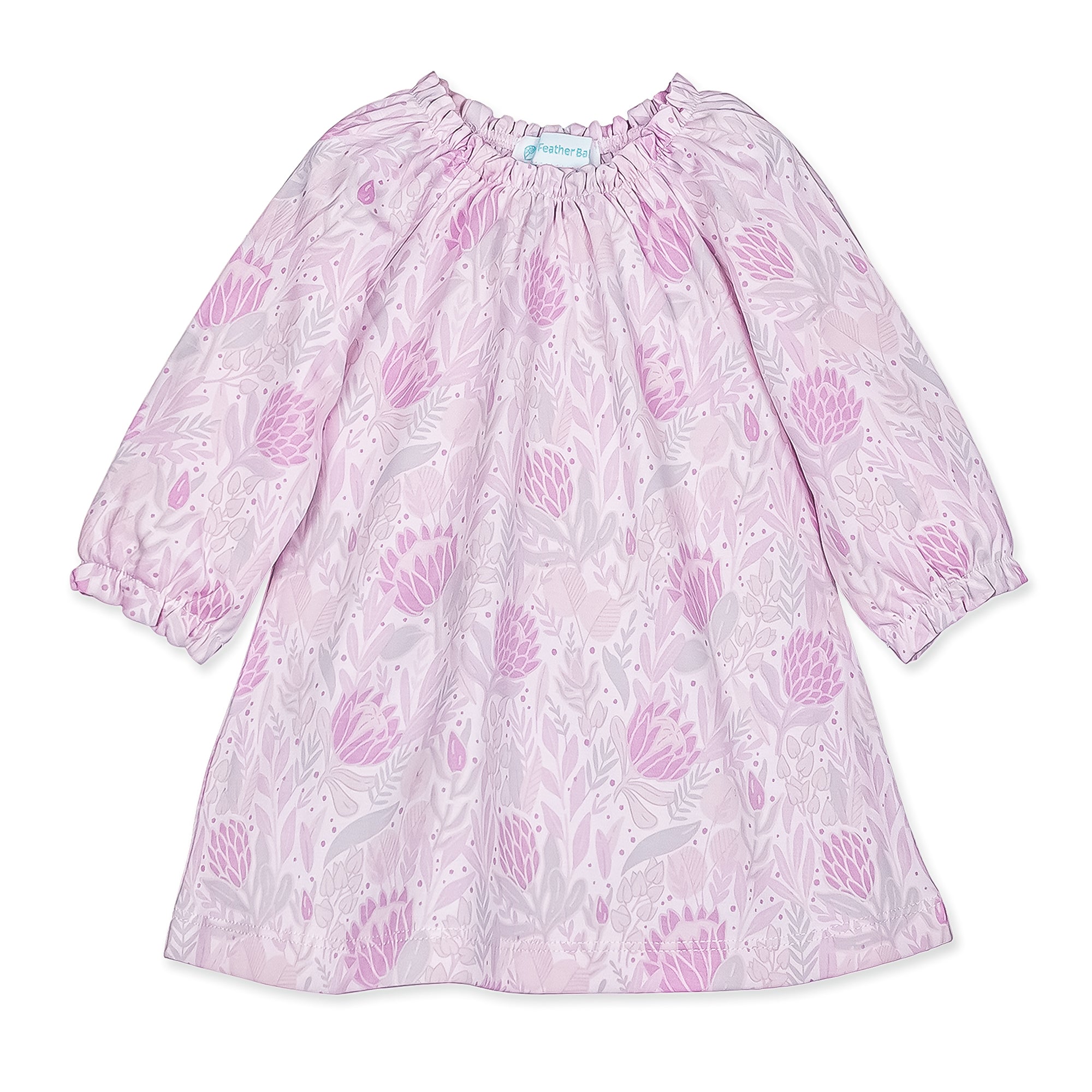 [Free_Shipping]-[Pima_Cotton]-Gowns-[Baby_Gift]-[Shower_Gift]-[Designer]-Feather Baby